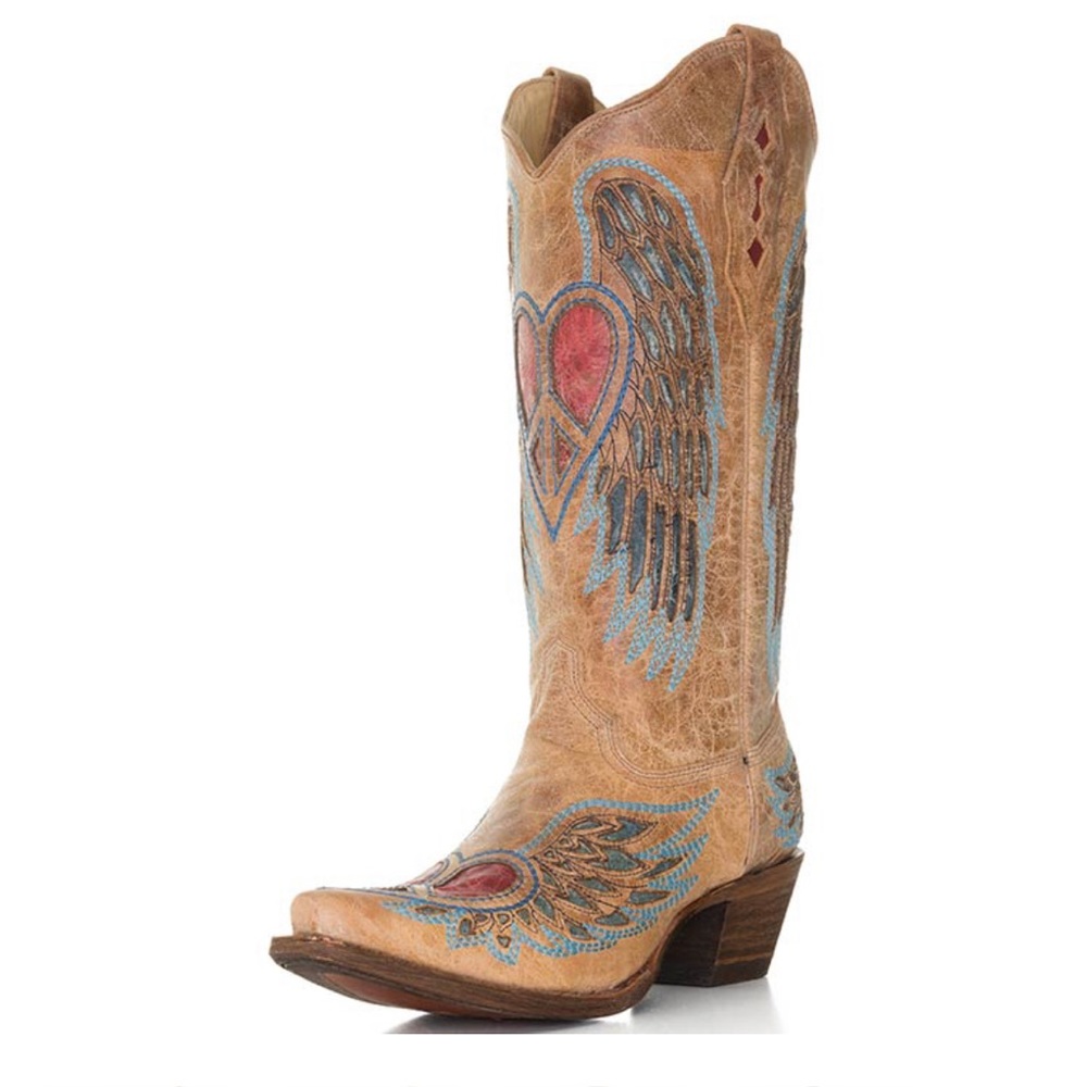 Corral Vintage Western Boots 13” Snip Toe 6.5